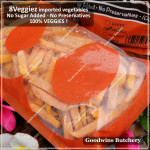 8Veggiez IQF frozen fries SWEET POTATO ORANGE - UBI CILEMBU 500g 8 Veggiez (new packaging)